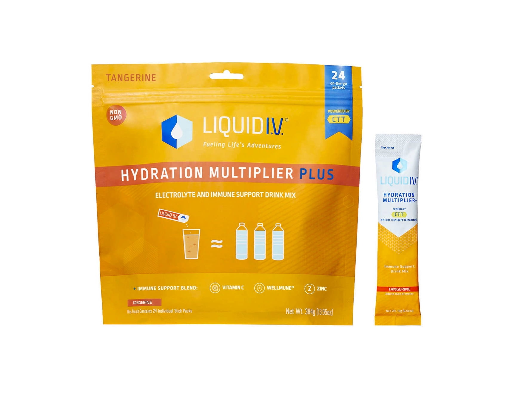 Liquid I.V. Hydration Multiplier Plus Immune Support, 24 Individual