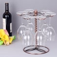 thumbnail image 3 of Yeacher Wine Glass Rack Red Wine Glass Drying Rack Glass Rack 6 Wine Glass Stemware Storage Display Rack Stand Free-standing Wine Glass Holder, 3 of 7