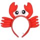 thumbnail image 1 of Bandas de cabello de peluche de cangrejo rojo Creative Big Eye Crab Cangrejo Diebar adorable Hoops Decorativo Tocado decorativo Favores Favores adornos adornos, 1 of 6