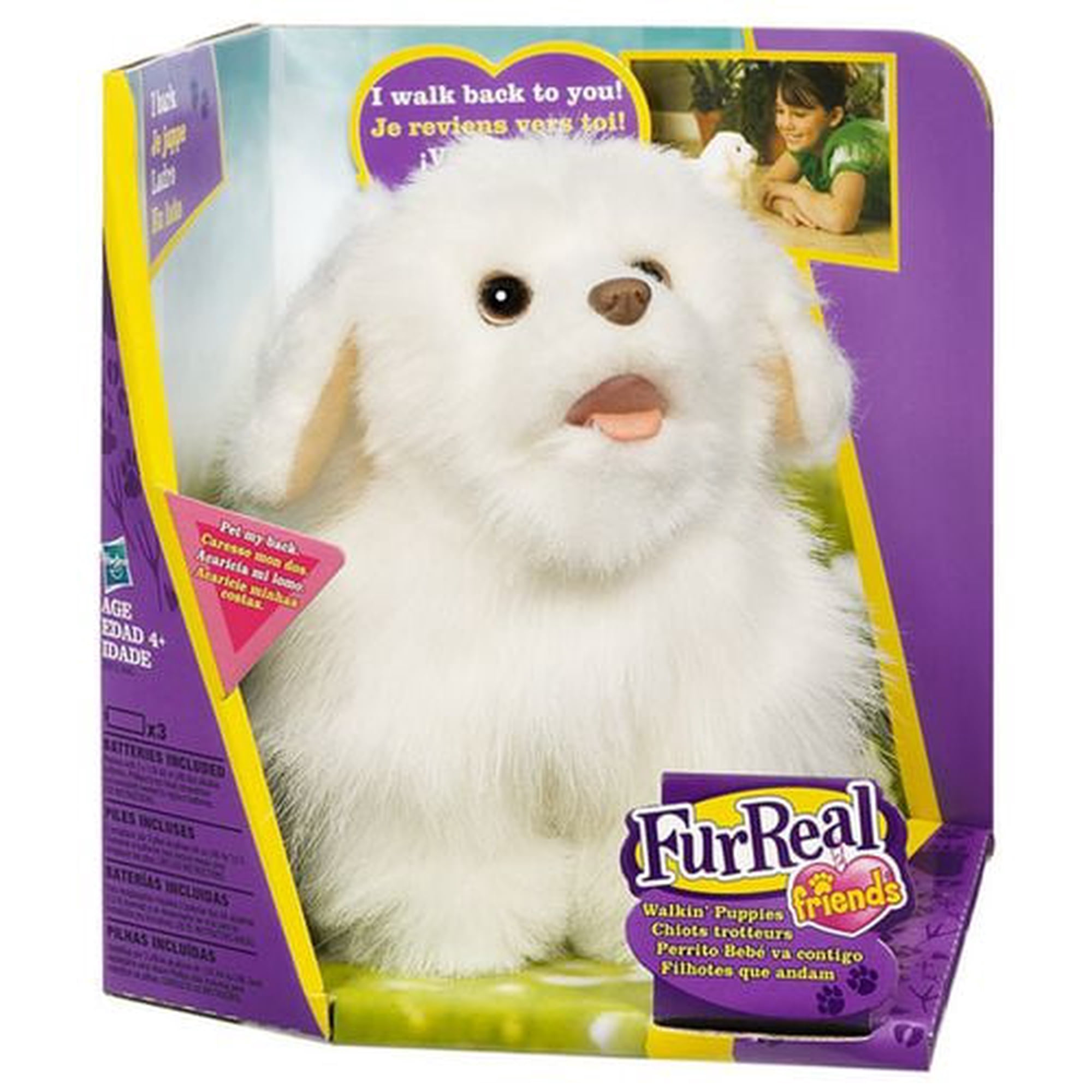 FURREAL FRIENDS GOGO'S WALKIN' PUPPIES White Spaniel Figure