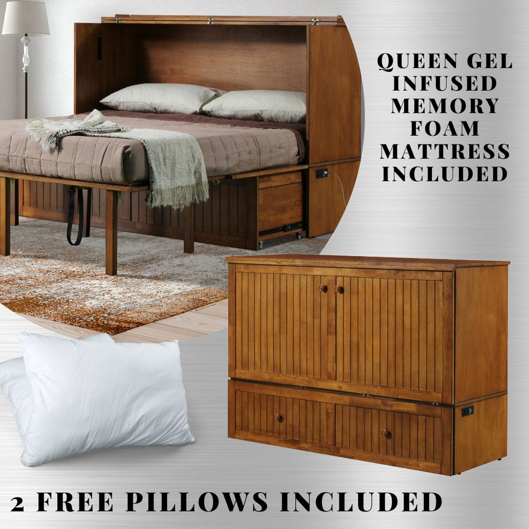 Mega Solutions Tuscany Murphy Chest Bed with Charging Station 6