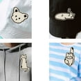 thumbnail image 4 of 8 Pcs Lovely Repair Patches Iron on Embroidered Patches Cartoon Cats Sew On Decorative Appliques for Clothes Ha, 4 of 8