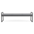 thumbnail image 4 of Gansett Reception Waiting Room Steel 3-Seat Bench / Charcoal Steel / Gray, 4 of 5