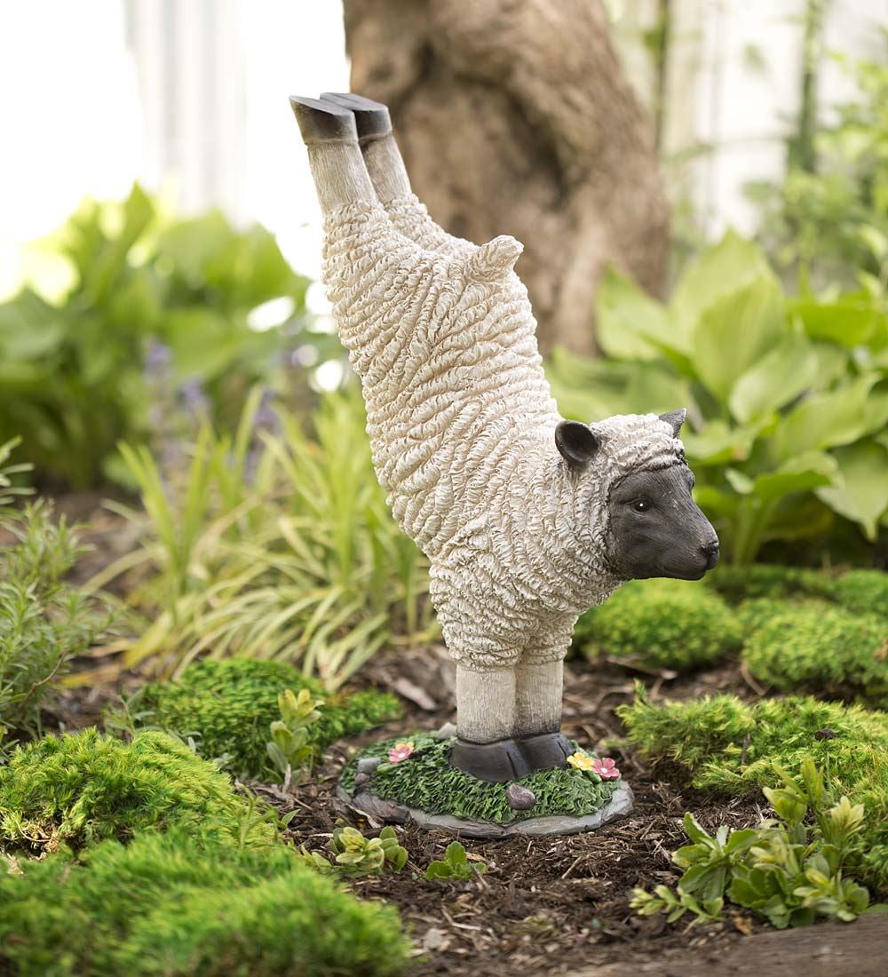 resin lamb statue