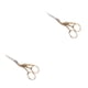 thumbnail image 2 of Kenally Tijeras profesionales de costura y costura de acero inoxidable para corte de precisión, tijeras de sastre, tijera de grúa dorada Grúa Tijera Oro 2Conjunto, 2 of 6