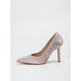 thumbnail image 3 of On feet & in love Women's Rhinestone Pointed Toe Stiletto Pumps - Sparkly Crystal Studded Dress Heels for Evening Party, 3 of 7