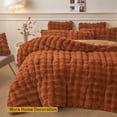 thumbnail image 7 of LIFEREVO Fluffy Faux Rabbit Fur Body Pillow Cover, Cozy Bubble Shaggy Plush Bed Body Pillowcase with Zipper Closure, Long 20"x54" Fuzzy Furry Pillow Case for Bedroom Home Decoration, Burnt Orange, 7 of 7