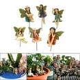 thumbnail image 3 of 6 Miniatura, Estatua de Resina, Accesorios de para Niñas de Jardín para , Conjunto de Adornos Macarena Decoraciones de figuras de hadas, 3 of 8