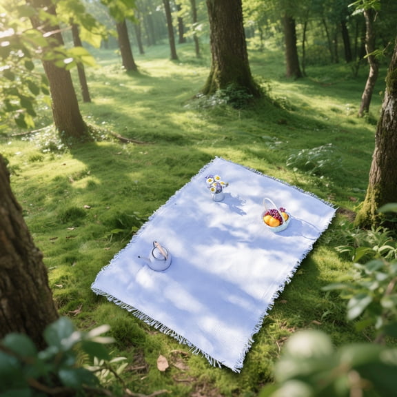 Extra Large Picnic Blanket, Oversized Beach Blanket, Cotton Yarn Tablecloth for Picnic and Camping, Bohemian Tassel Design, Perfect for Outdoor Gatherings