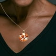 thumbnail image 3 of Maple Leaf Pumpkin Necklace Personalized Custom Photo Round Pendant Adjustable Stainless Steel Necklaces with Gift Box for Men Women Mothers Valentine's Jewelry Gift, 3 of 6