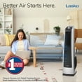 thumbnail image 2 of Lasko 35" 3-Speed Oscillating High Velocity Tower Fan Gray/Black, U35105, 2 of 13