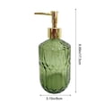 thumbnail image 3 of EGNMCR Storage Containers Textured Glass Soap Dispenser Refillable Liquid Hand Soap Dispenser For Bathroom Premiums Pump Bottle For Shower Gel Shampoo Lotion Kitchen Sink Decor Glass vial, 3 of 6