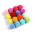 thumbnail image 2 of 40 colores mezclados 40mm redondo chico artesanía DIY pompones bolas suaves y esponjosas suministros de costura artesanal, 2 of 4