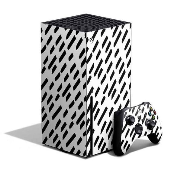 Skinit Polka Dots Black Dash Xbox Series X Bundle Skin