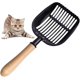 thumbnail image 1 of Pala de metal para arena para gatos TUNC con mango largo, 1 of 5