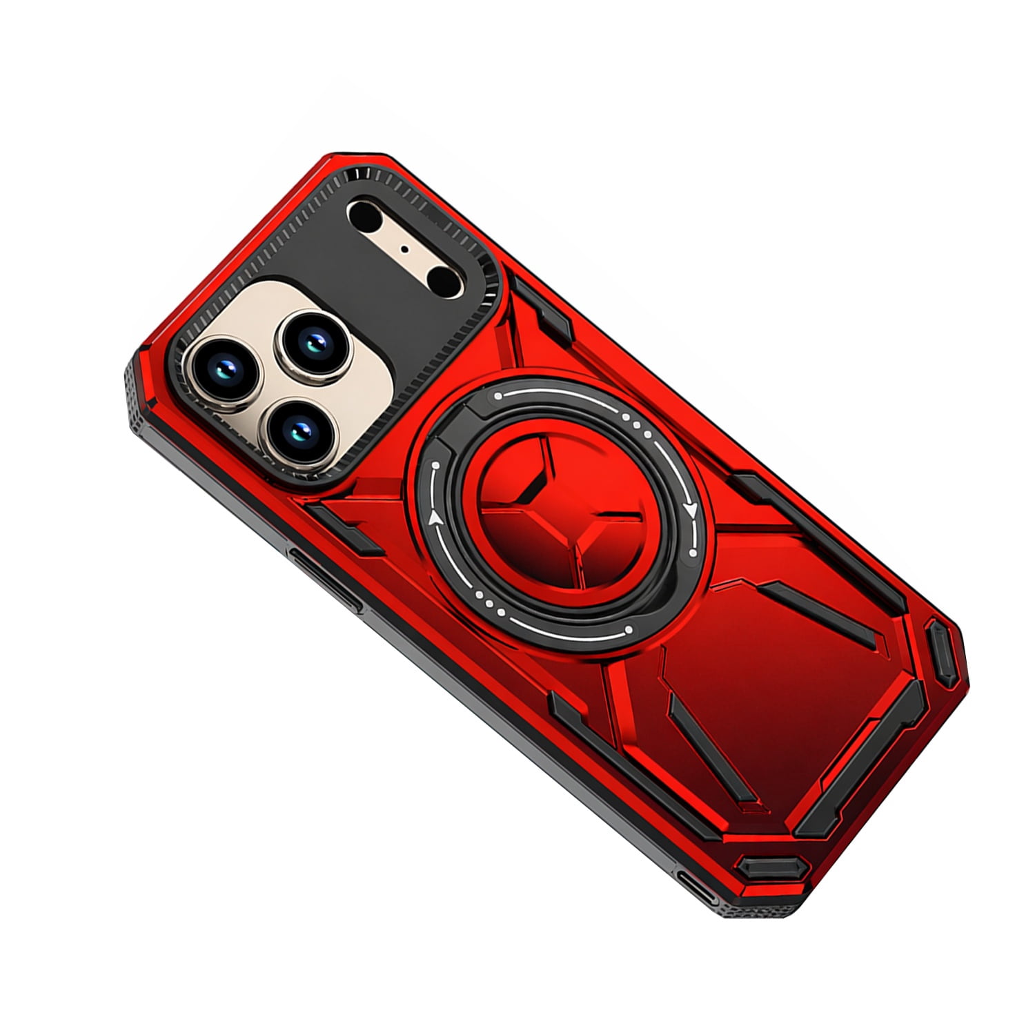 Armor Rotate Stand Case with Magsafe for iPhone 17 Pro - Red
