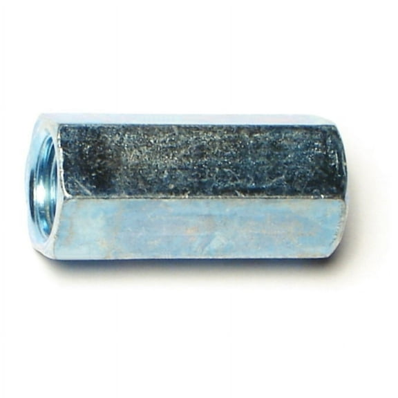 3/8"-24 x 1-1/8" Zinc Plated Steel Fine Thread Rod Coupling Nuts CPLNT-106