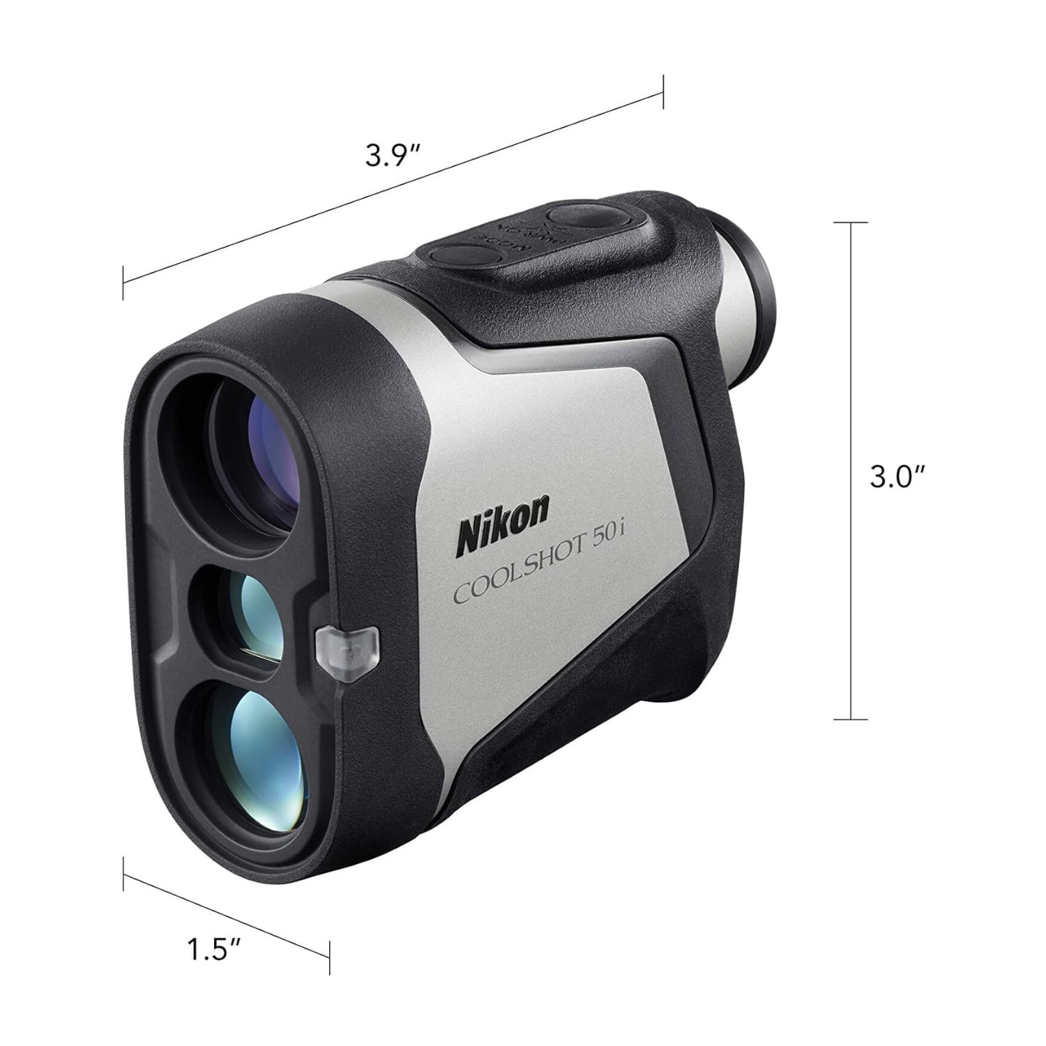 Pre-Owned Nikon COOLSHOT 50i 6x Golf Rangefinder with OLED Display, Mount and Dual Locked On Quake Technology