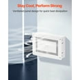 thumbnail image 5 of VEVOR Structured Media Enclosure, 9-Inch, Recessed in-Wall Media Box with Cover, Wall-Mount Cable Management Box Kit, Structured Wiring Multi-Media Cabinet, Cold-Rolled Steel, for TV Home Theater, 5 of 9