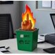 thumbnail image 3 of Fun Burn Fire Statue,Dumpster Fire Decor Statue,Dumpster Fire Desk Decor, 3 of 5
