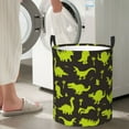 thumbnail image 4 of Picia Cute Cartoon Dinosaurs Large Laundry Basket, Waterproof, Freestanding Laundry Hamper, Collapsible Tall Clothes Hamper with Extended Handles-, 4 of 8