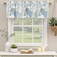thumbnail image 2 of 2 Pack Blue White Porcelain Valances for Windows Bedroom Living Room Window Treatments, Traditional Oriental Chinese Art Rod Pocket Valance Drapes Short Kitchen Curtains Over Sink 54"x18", 2 of 8