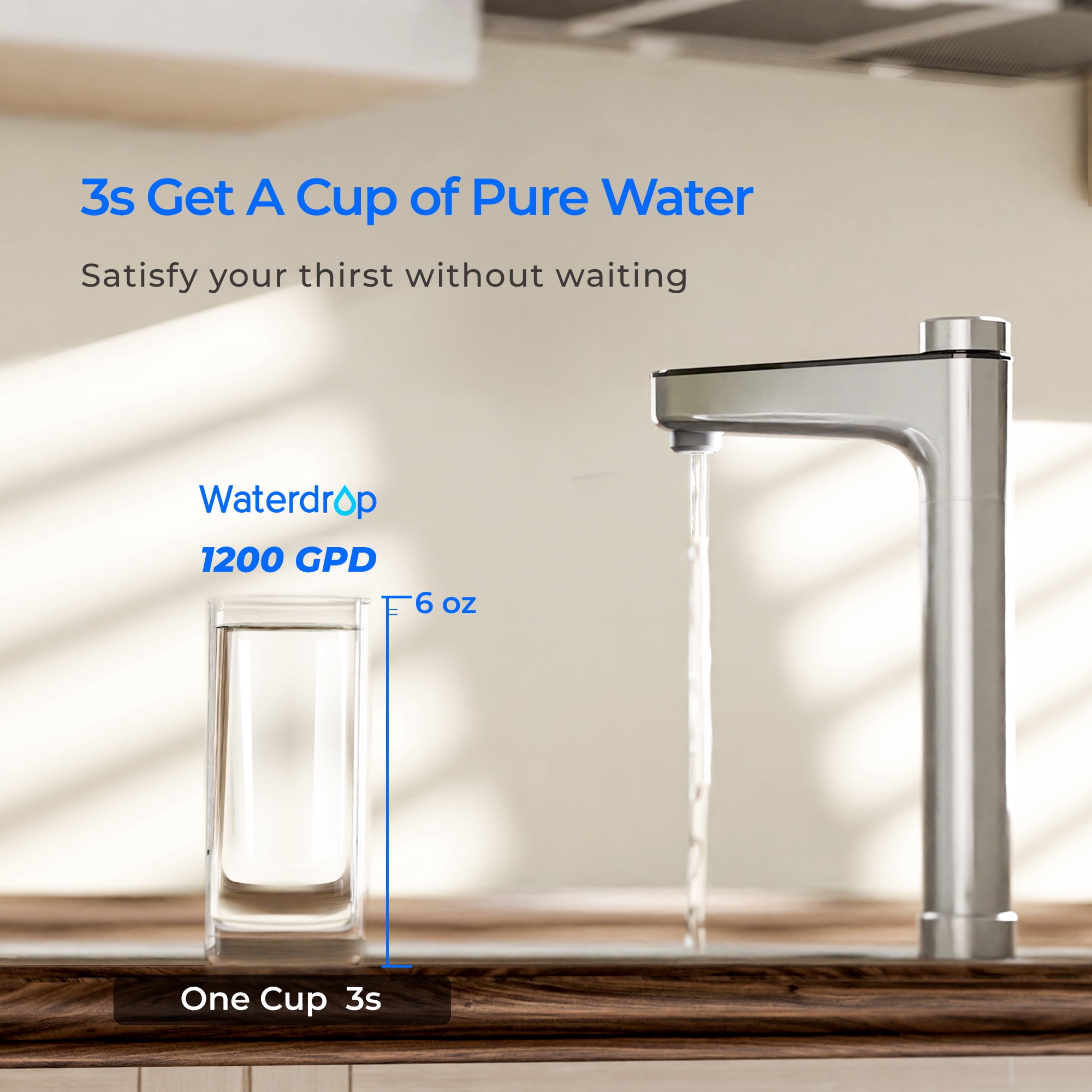 Waterdrop WD-X12-F3 Filter, Replacement for WD-X12-Basic & WD-X12-Alkaline & WD-X12-PRO 1200 GPD Reverse Osmosis System, 24-month Lifetime, Reduce PFAS