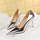 thumbnail image 3 of Nuevo estilo de mujer, moda, banquete, tacones altos, metal, tacón fino, muesca poco profunda, puntiaguda, discoteca, zapatos individuales sexys para damas de lujo, 3 of 5