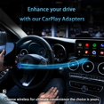 PARALISM Mini Wireless Car Adapter for Apple CarPlay & Android Auto