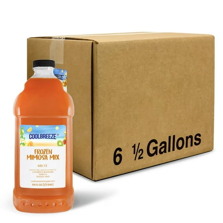 Coolbreeze Beverages Ready To Use Frozen Drink Machine Mix Premium Slush Syrup – One Case (Six 1/2 Gal Bottles) – Frozen Mimosa Coolbreeze Beverages Ready To Use Frozen Drink Machine Mix Premium Slush Syrup – One Case (Six 1/2 Gal Bottles) – Frozen Mimosa