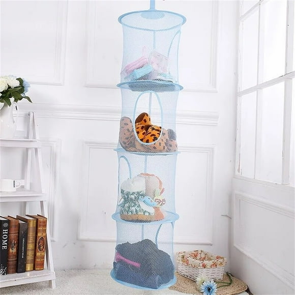 Hot sale! Ludlz 4 Tier Storage Organizer In Your Children Roomor Closet For A Fun Way To Organize Kids Toys Or Store Gloves Shawls Hats And Mittens. Attaches Easily To Any Rod