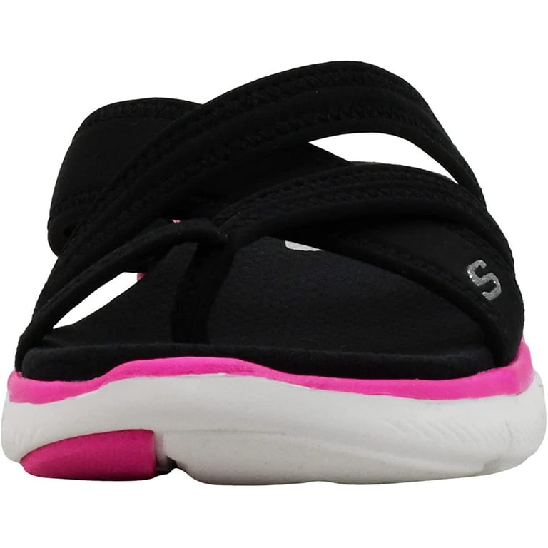 Skechers Flex Appeal 2.0 - Start Up Sport Sandal Black/Hot Pink 10 M US - Walmart.com