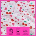thumbnail image 7 of Betsey Johnson Sweet Tart Cherries Pink Twin Sheet Set, 7 of 7