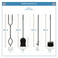 thumbnail image 4 of Minuteman International Neoclassic Fireplace Tools, Polished Chrome & Black, 4 of 5