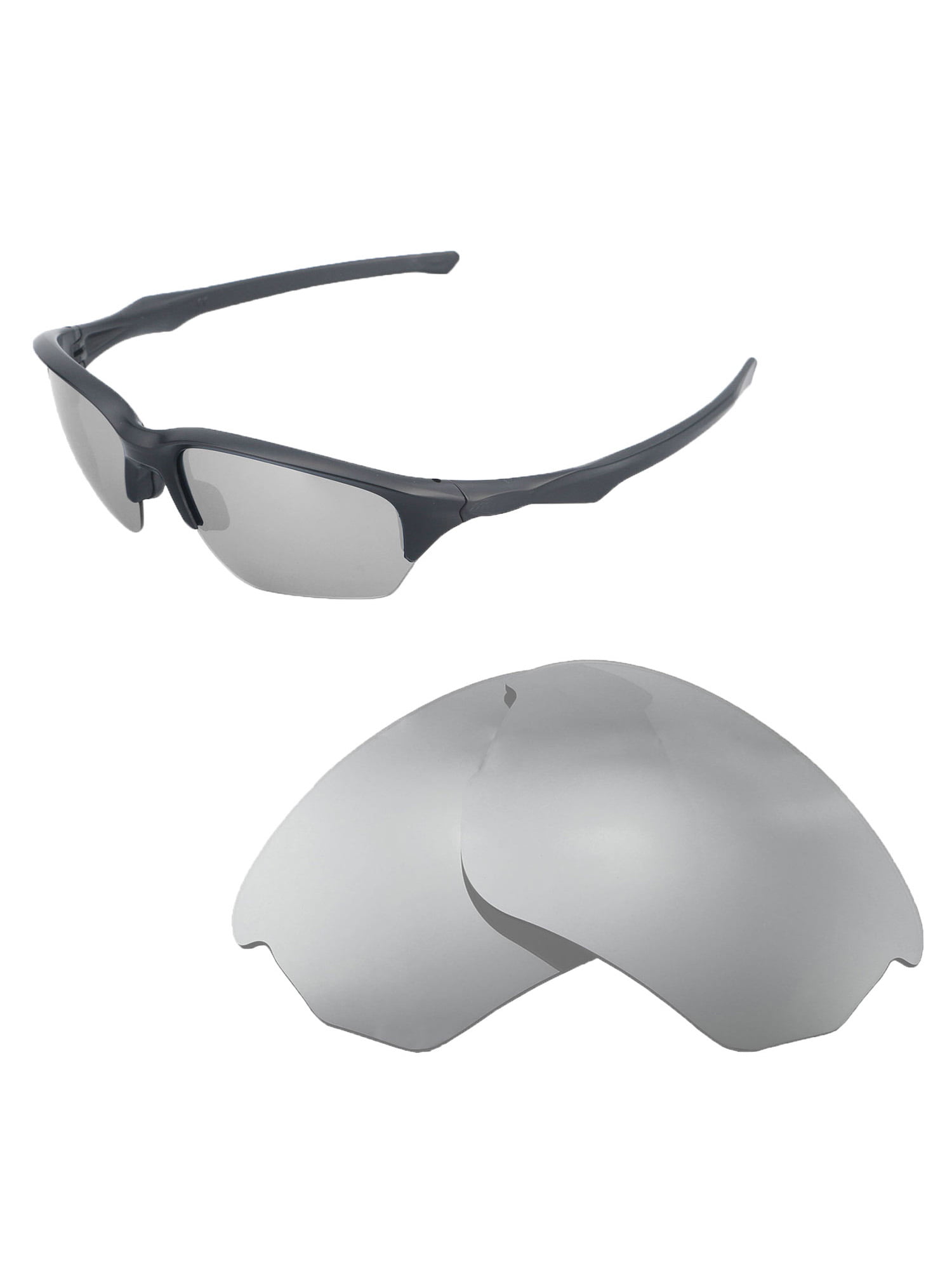 Walleva Titanium Polarized Replacement Lenses for Oakley Flak Beta  Sunglasses 