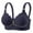 Bras for Women Blue, variant on Womens Plus Size Bra, Womens Seamless Wireless Bras No Underwire Push Up V Bra Supportive Full Coverage Scalloped Everyday Bras S-3XL