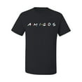 thumbnail image 2 of Friends Amigos Parody Pop Men's Graphic T-Shirt, Black, 2XL, 2 of 3