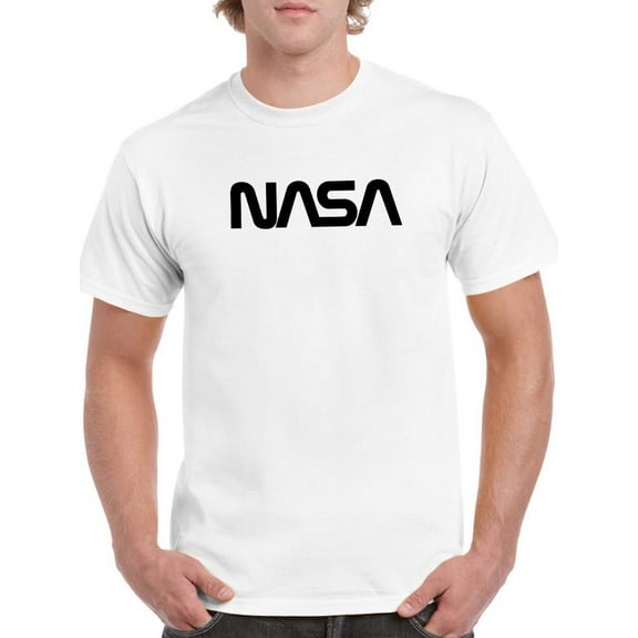 NASA Nasa Minimalistic Noir T-Shirt Men -NASA Designs, Male x-Large