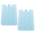 thumbnail image 1 of HLONK 2 Pcs Ice Box Pack Freeze Fan Cooler Lunchbox Cubes Sky-blue, 1 of 8