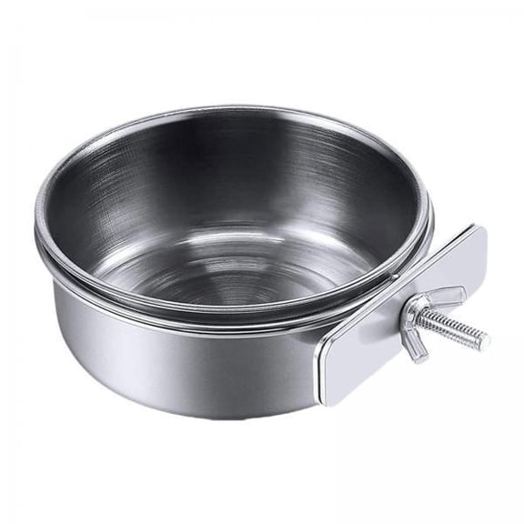 Bothyi 2-6pack Bird Feeding Dish Cup Sturdy Stainless Steel for Cockatiel Lovebird 4 Pcs