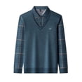 thumbnail image 5 of Men's Long Sleeve Fake Two-piece Top-Fleece & Thickened, 5 of 5
