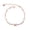 Rose Gold, variant on Silver Tone Butterfly Chain Bracelet with Round Sparkling Stone, Delicate Link Bracelet for Women with Elegant Minimal Style