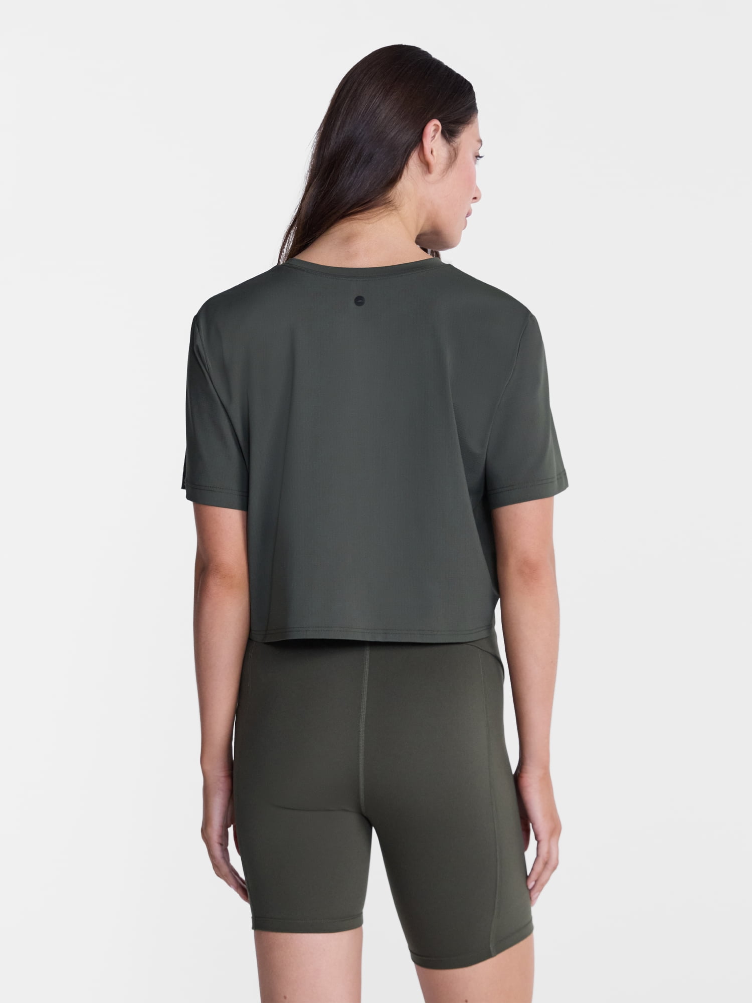 Avia Women's Cropped Boxy Tee with Short Sleeves, Sizes XS-XXXL