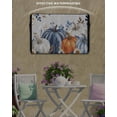 thumbnail image 6 of Outdoor TV Cover 48 to 50 Inch Weatherproof, Fall Thanksgiving Waterproof TV Screen Protector for Outside Decor with Zipper and Pocket 48"L x 30"H , White Orange Blue Pumpkin Floral Leaf, 6 of 7