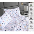thumbnail image 5 of RUVANTI 100% Cotton Sheets – Twin XL Size Percale Bedding, Cooling & Breathable Floral Design, Durable with a Crisp, Soft & Comfortable Feel, 16" Deep Pocket, 3-Piece Set, Fault Star, 5 of 8