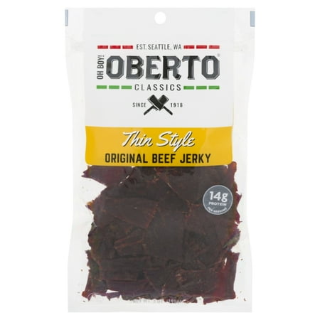 Oberto Classics Thin Style Original Beef Jerky 7oz Resealable Bag