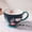 Dark Blue, variant on Colorful, large-capacity, hand-painted floral ceramic mug | Reusable coffee cup with handle, also suitable as a bowl for breakfast milk and yogurt.  An ideal gift for family and a must-have accessory