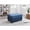 Navy Blue, variant on Glory Furniture Malone Microsuede Ottoman in Black
