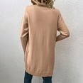 thumbnail image 4 of Tejiojio Jackets Clearance Fashion Women Casual Pockets Long Sleeve Casual Solid Coat Cardigan Blouse, 4 of 5
