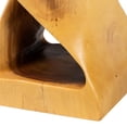 thumbnail image 4 of bali & pari Rapha Hand-carved Suar Wood Side Table, 4 of 6